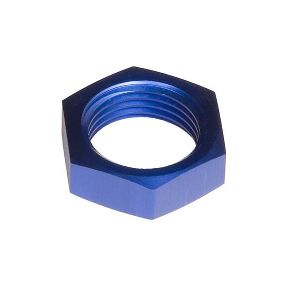 Red Horse Performance -12 AN/JIC ALUMINUM BULKHEAD NUT - BLUE 924-12-1 - main